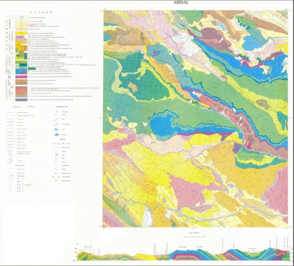 دانلود نقشه زمین شناسی منطقه اردل - چهارمحال و بختیاری