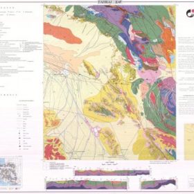 نقشه زمین شناسی فهرج - کرمان - دانلود نقشه زمین شناسی