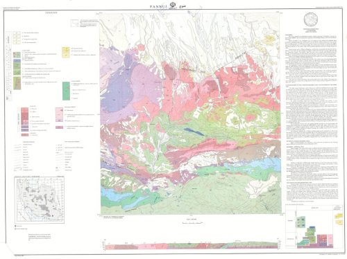 نقشه زمین شناسی فنوج - سیستان و بلوچستان - دانلود نقشه زمین شناسی