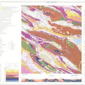 نقشه زمین شناسی قیر و کارزین - فارس - دانلود نقشه زمین شناسی