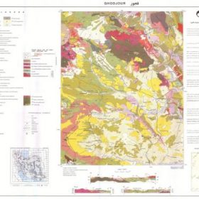 نقشه زمین شناسی قجور - کردستان - دانلود نقشه زمین شناسی