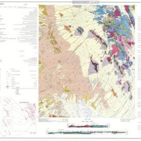 نقشه زمین شناسی کفه تاقستان - یزد - دانلود نقشه زمین شناسی