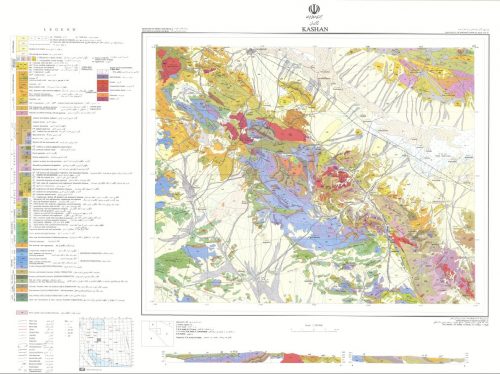 نقشه زمین شناسی کاشان - اصفهان - دانلود نقشه زمین شناسی