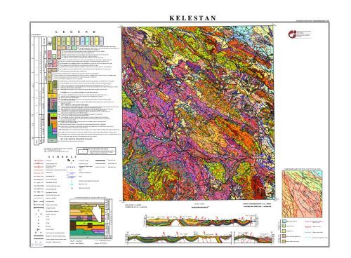 نقشه زمین شناسی کلستان - فارس- دانلود نقشه زمین شناسی