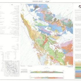 نقشه زمین شناسی خضر آباد - یزد - دانلود نقشه زمین شناسی