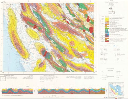 نقشه زمین شناسی خورموج - بوشهر - دانلود نقشه زمین شناسی