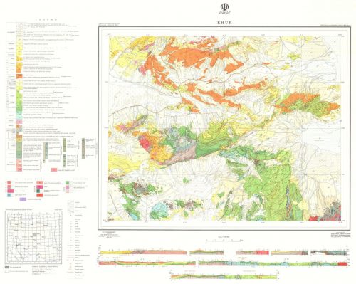 نقشه زمین شناسی خور - اصفهان - دانلود نقشه زمین شناسی
