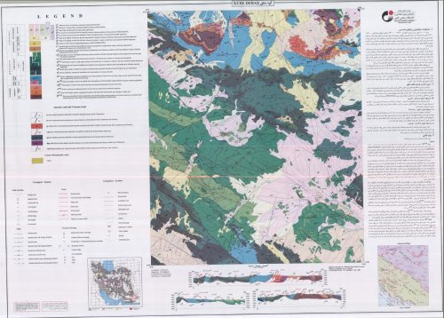 نقشه زمین شناسی کوه دهق - اصفهان - دانلود نقشه زمین شناسی