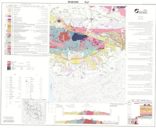 نقشه زمین شناسی مرند - آذربایجان شرقی - دانلود نقشه زمین شناسی