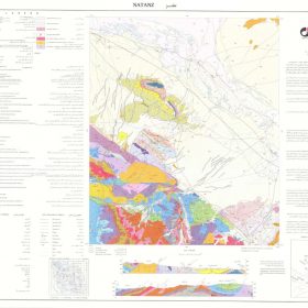 نقشه زمین شناسی نطنز - اصفهان - دانلود نقشه زمین شناسی