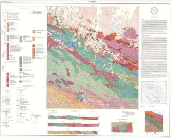نقشه زمین شناسی رمشک - کرمان - دانلود نقشه زمین شناسی