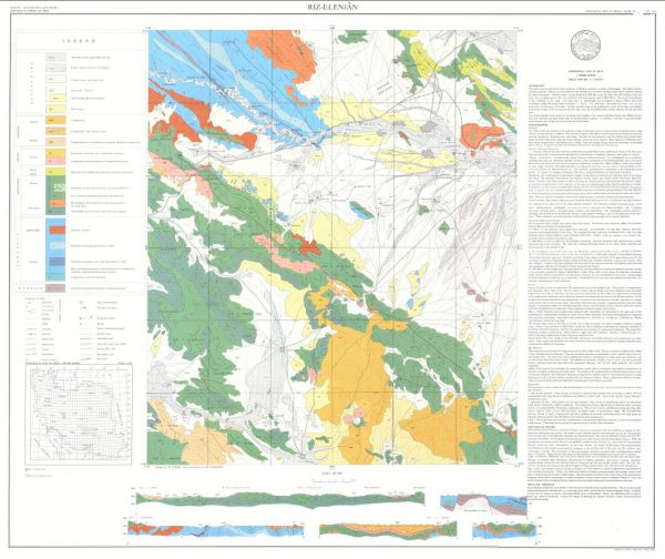 نقشه زمین شناسی لنجان - اصفهان - دانلود نقشه زمین شناسی