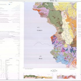 نقشه زمین شناسی سیلوانا - آذربایجان غربی - دانلود نقشه زمین شناسی