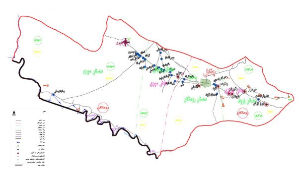 نقشه شهرستان رومشکان - لرستان - فایل اتوکدی و PDF
