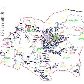 نقشه شهرستان سلسله - لرستان - فایل اتوکدی و PDF
