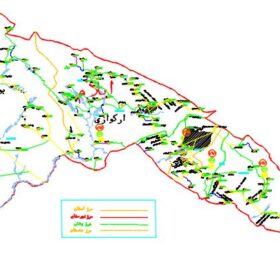 نقشه شهرستان ایلام - ایلام - فایل اتوکدی و PDF