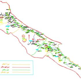 نقشه شهرستان سیروان - ایلام - فایل اتوکدی و PDF